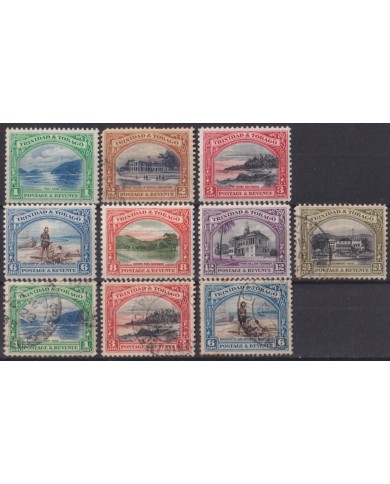 F-EX60148 TRINIDAD & TOBAGO IS MH- USED 1935 DEFINITIVE LANDSCAPE DISCOVERY +25€.