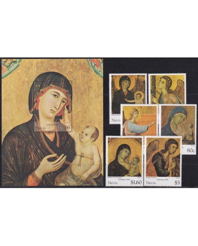 F-EX59732 NEVIS MNH 1995 CHRISTMAS NAVIDAD ART PAINTING DUCCIO.