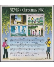 F-EX59733 NEVIS MNH 1983 CHRISTMAS NAVIDAD MUSIC CALYPSO CAROL.