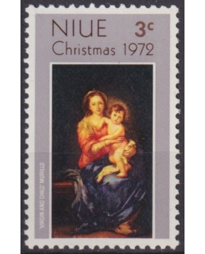 F-EX60175 NIUE MNH 1972 CHRISTMAS NAVIDAD ART PAINTING CORREGGIO.