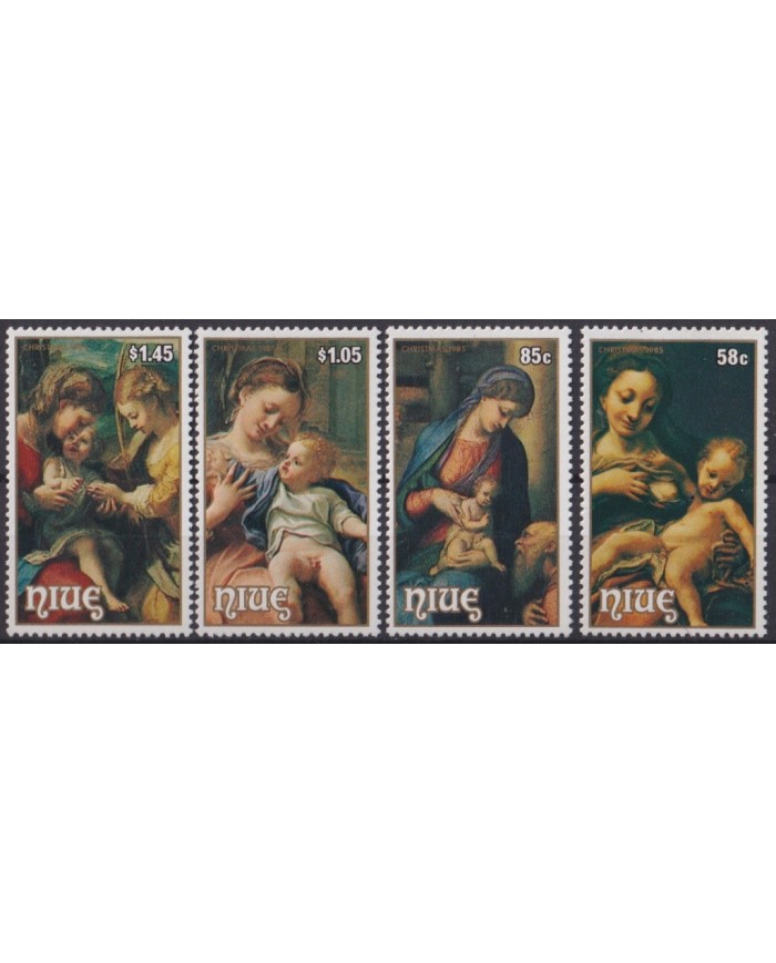 F-EX60176 NIUE MNH 1985 CHRISTMAS NAVIDAD ART PAINTING CORREGGIO.