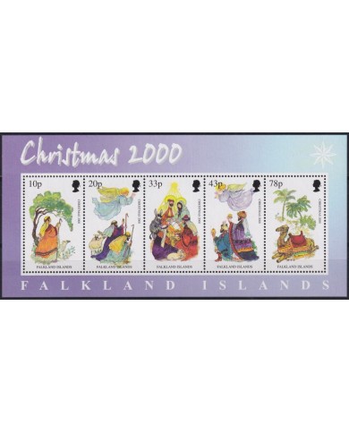 F-EX60181 FALKLAND IS MNH 2000 CHRISTMAS NAVIDAD ART RELIGION DRAWING.