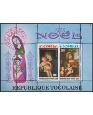 F-EX60150 TOGO MNH 1975 CHRISTMAS NAVIDAD ART PAINTING BELLINI CORREGGIO.