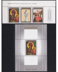 F-EX60191 BURUNDI MNH 1994 CHRISTMAS NAVIDAD ART PAINTING POLAND MADONNA.