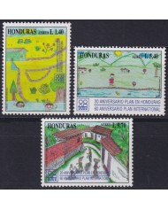 F-EX59500 HONDURAS 1997 MNH INTERNATIONAL & NATIONAL PLAN ANNIV. CHILD DRAWING.