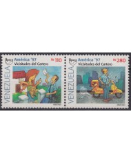 F-EX59536 HONDURAS 1997 MNH UPAEP POSTMARK CARTOON DRAWING.