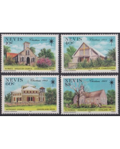 F-EX59240 NEVIS 1985 MNH CHRISTMAS NAVIDAD CHURCHS IGLESIAS.