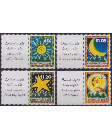 F-EX59249 NORFOLK IS 2000 MNH CHRISTMAS NAVIDAD CHILDREN DRAWING.