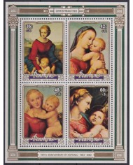 F-EX59189 PENRHYN 1983 MNH CHRISTMAS NAVIDAD ART PAINTING RAPHAEL MADONNA.