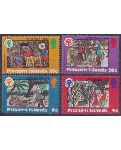 F-EX59210 PITCAIRN IS 1979 MNH CHRISTMAS NAVIDAD UNICEF CHILDREN DRAWING.