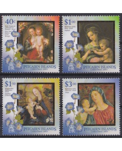 F-EX59212 PITCAIRN IS 2003 MNH CHRISTMAS NAVIDAD ART PAINTING RAPHAEL TITIAN MADONNA.