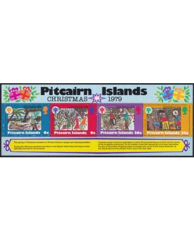 F-EX58414 PITCAIRN IS 1979 MNH CHRISTMAS NAVIDAD UNICEF CHILDREN DRAWING.