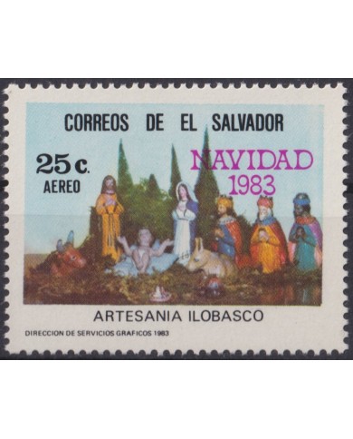 F-EX59273 EL SALVADOR 1983 MNH CHRISTMAS NAVIDAD ILOBASCO POTTERY.