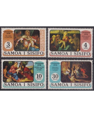 F-EX59222 SAMOA I SISIFO 1974 MNH CHRISTMAS NAVIDAD RUBENS LOTTO SEBASTIANO.