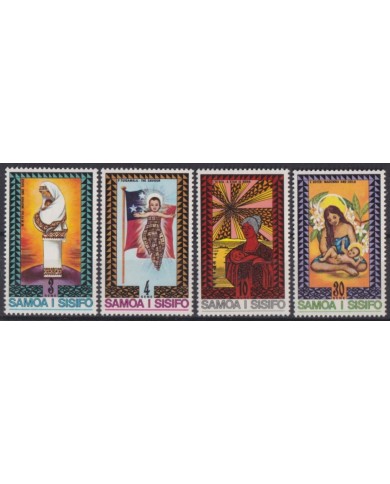 F-EX59223 SAMOA I SISIFO 1975 MNH CHRISTMAS NAVIDAD RELIGION DRAWING.