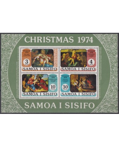 F-EX59193 SAMOA I SISIFO 1974 MNH CHRISTMAS NAVIDAD RUBENS TITIAN LOTTO SEBASTIANO.