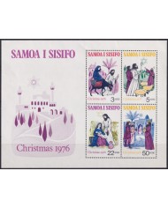 F-EX58415 SAMOA I SISIFO 1976 MNH CHRISTMAS NAVIDAD RELIGION DRAWING.