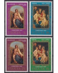 F-EX59234 STA LUCIA 1969 MNH CHRISTMAS NAVIDAD ART PAINTING RUBENS DELAROCHE.