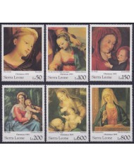 F-EX59219 SIERRA LEONE 1985 MNH CHRISTMAS NAVIDAD ART PAINTING