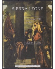 F-EX59195 SIERRA LEONE 1986 MNH CHRISTMAS NAVIDAD ART PAINTING TITIAN.