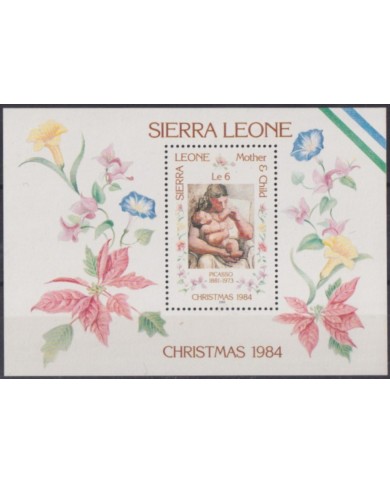 F-EX59197 SIERRA LEONE 1984 MNH CHRISTMAS NAVIDAD ART PAINTING PICASSO.