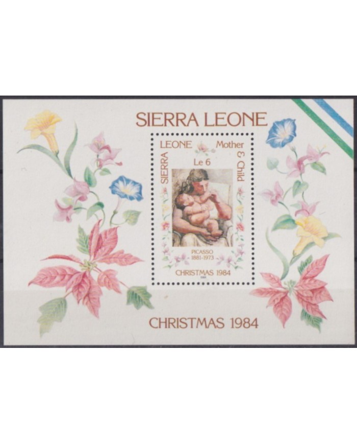 F-EX59197 SIERRA LEONE 1984 MNH CHRISTMAS NAVIDAD ART PAINTING PICASSO.