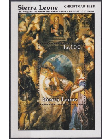 F-EX59199 SIERRA LEONE 1988 MNH CHRISTMAS NAVIDAD ART PAINTING RUBENS.