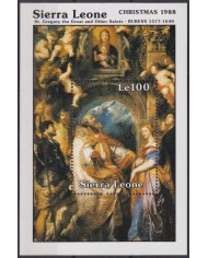 F-EX59199 SIERRA LEONE 1988 MNH CHRISTMAS NAVIDAD ART PAINTING RUBENS.