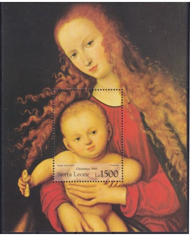 F-EX59213 SIERRA LEONE 1995 MNH CHRISTMAS NAVIDAD ART PAINTING LUCAS CRANACH.