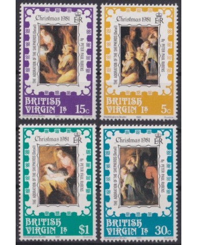 F-EX59127 TRINIDAD & TOBAGO 1981 MNH CHRISTMAS NAVIDAD ART PAINTING RUBENS.