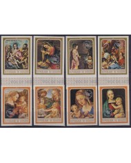 F-EX57030 BURUNDI 1969 MNH IMPERF CHRISTMAS NAVIDAD ART PANTING APOLLO 8 OVERPRINT.