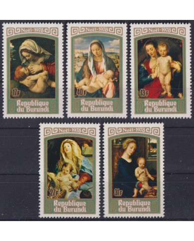 F-EX57020 BURUNDI 1978 MNH CHRISTMAS NAVIDAD ART PANTING.