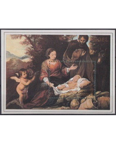 F-EX60014 BENIN 1996 MNH CHRISTMAS NAVIDAD ART PANTING.