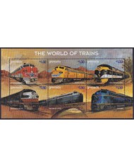 F-EX60205 GRENADA MNH 1999 WORLD OF TRAIN RAILROAD RAILWAYS LOCOMOTIVE.