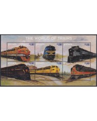F-EX60211 GRENADA MNH 1999 WORLD OF TRAIN RAILROAD RAILWAYS LOCOMOTIVE.