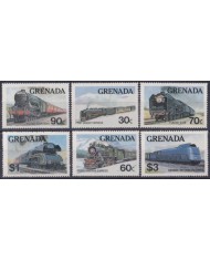 F-EX60200 GRENADA MNH 1982 TRAIN RAILROAD RAILWAYS LOCOMOTIVE RAILWAYS RAILWAYS.