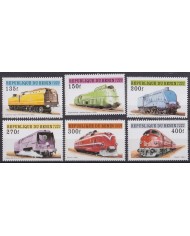 F-EX60215 BENIN MNH 1997 RAILROAD RAILWAYS TRAIN LOCOMOTIVE FERROCARRIL TREN.