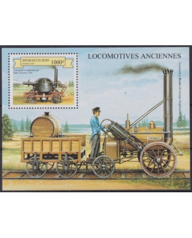 F-EX60218 BENIN MNH 1999 RAILROAD RAILWAYS TRAIN LOCOMOTIVE FERROCARRIL TREN.