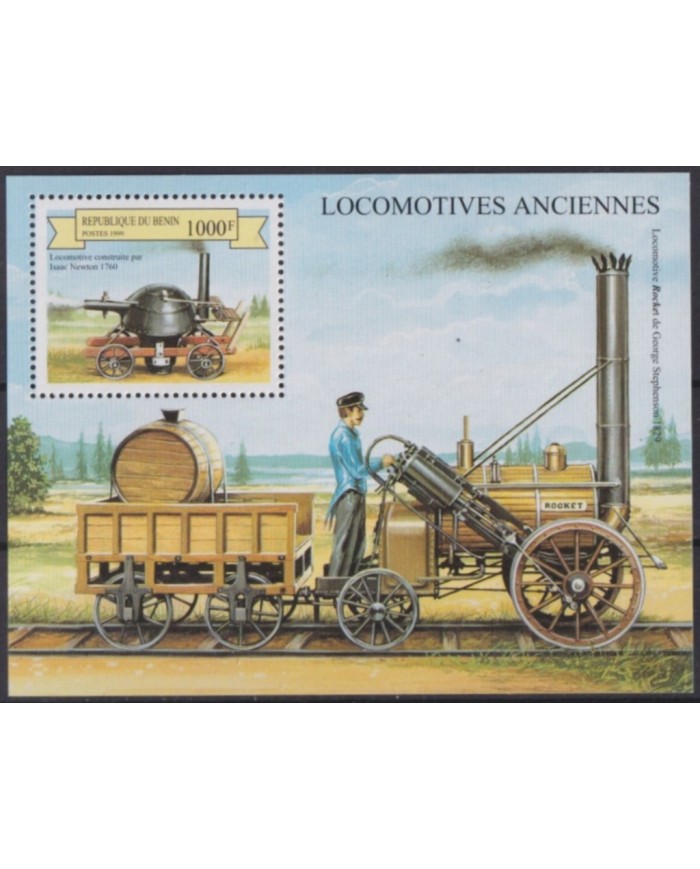 F-EX60218 BENIN MNH 1999 RAILROAD RAILWAYS TRAIN LOCOMOTIVE FERROCARRIL TREN.