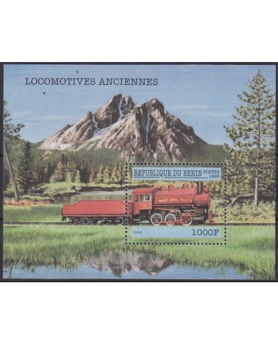 F-EX60219 BENIN MNH 1998 RAILROAD RAILWAYS TRAIN LOCOMOIVE FERROCARRIL TREN.