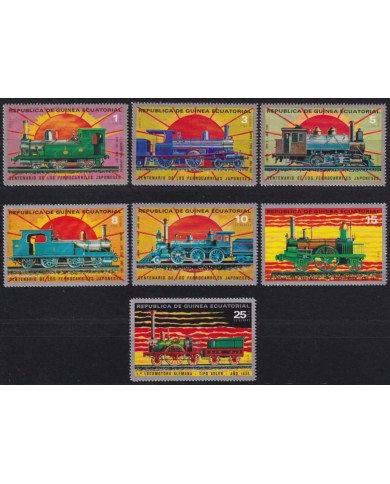 F-EX60233 GUINEA EQUATORIAL MNH 1972 JAPAN RAILROAD RAILWAYS TRAIN LOCOMOTIVE FERROCARRIL TREN.