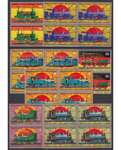 F-EX60223 GUINEA EQUATORIAL MNH 1972 JAPAN RAILROAD RAILWAYS TRAIN LOCOMOTIVE FERROCARRIL TREN.