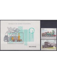F-EX60232 GUINEA EQUATORIAL MNH 1991 RAILROAD RAILWAYS TRAIN LOCOMOTIVE FERROCARRIL TREN.