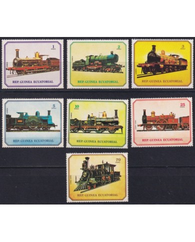 F-EX60235 GUINEA EQUATORIAL MNH 1978 RAILROAD RAILWAYS TRAIN LOCOMOTIVE FERROCARRIL TREN.