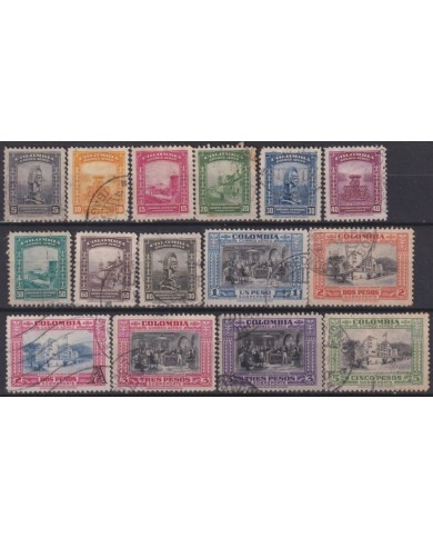 F-EX60369 COLOMBIA 1941 DEFINTIVE AIRMAIL USED +60€.