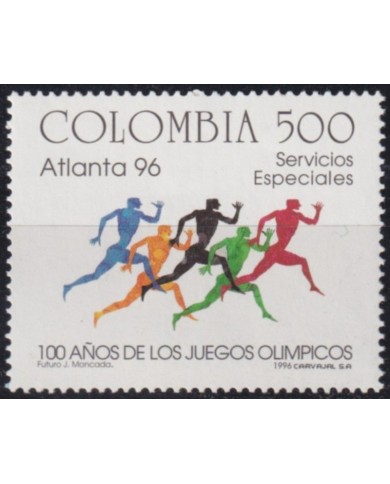 F-EX60381 COLOMBIA MNH 1996 CENTENARY OF OLYMPIC GAMES.