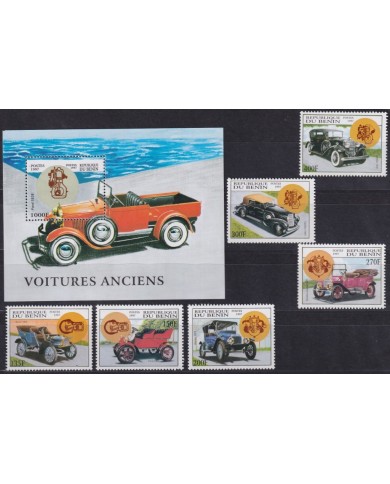 F-EX60220 BENIN MNH 1997 CLASSIC CARS AUTOMOVIL FORD BUIG CADILLAC.