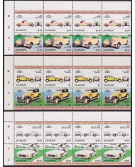 F-EX59738 ST VINCENT MNH 1985 CLASSIC CAR AUTOMOVIL TRIP OF 4.