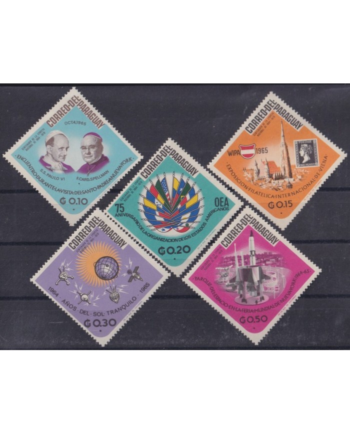 F-EX60259 PARAGUAY MNH 1965 QUIET SUN SPACE COSMOS ASTRONAUTICS.