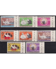 F-EX59744 PARAGUAY MNH 1965 IMPERF VISIT POPE PAULO VI SPACE COSMOS.
